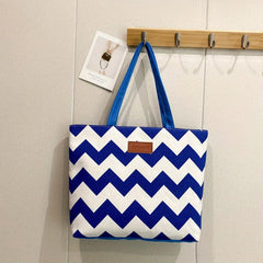 Wave Pattern Tote Shoulder Bag Large Capacity Storage Bag
