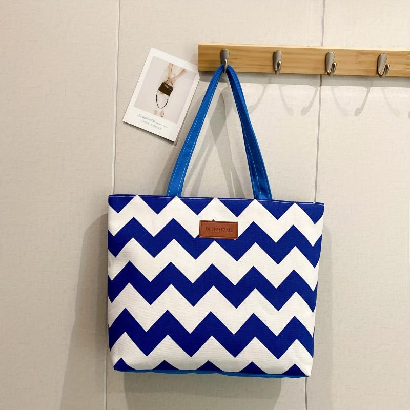 Wave Pattern Tote Shoulder Bag Large Capacity Storage Bag