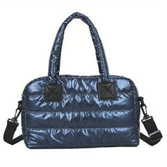Padded Shoulder Bag Quilted Tote Large Satchel Purse