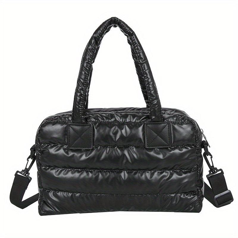 Padded Shoulder Bag Quilted Tote Large Satchel Purse