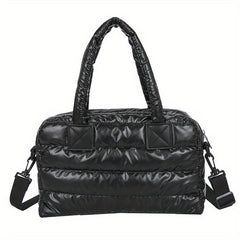 Padded Shoulder Bag Quilted Tote Large Satchel Purse