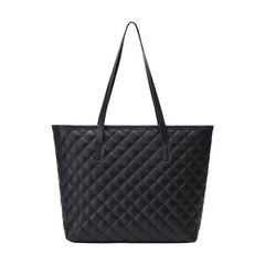 Quilted Detail Tote Bag Solid Shoulder Bag Lightweight Bag