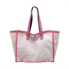 Colorblock Large Tote Bag Top Handle Satchel Women's Handbag