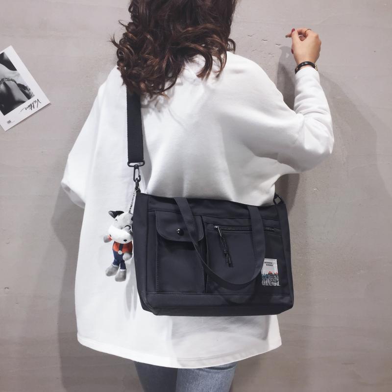 Casual Preppy Storage Shoulder Bag All Match School Book Storage Handbag