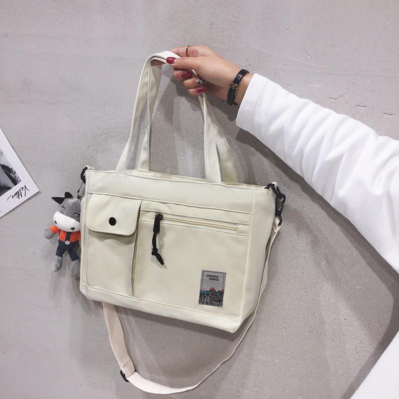 Casual Preppy Storage Shoulder Bag All Match School Book Storage Handbag