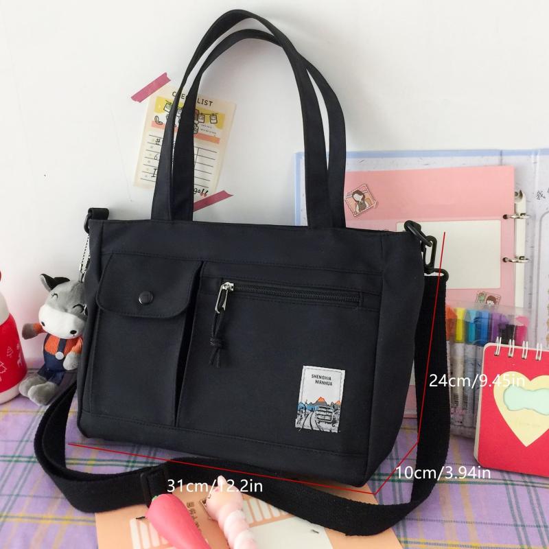 Casual Preppy Storage Shoulder Bag All Match School Book Storage Handbag