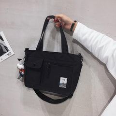 Casual Preppy Storage Shoulder Bag All Match School Book Storage Handbag