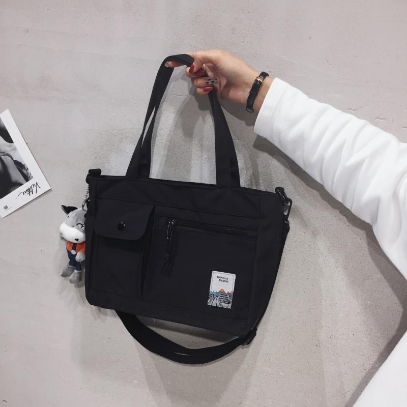 Casual Preppy Storage Shoulder Bag All Match School Book Storage Handbag