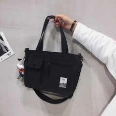 Casual Preppy Storage Shoulder Bag All Match School Book Storage Handbag