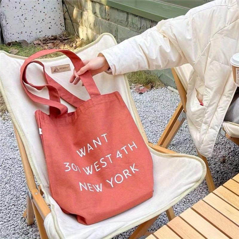 Large Capacity Canvas Tote Bag Lightweight Shoulder Bag Casual Commuter Bag