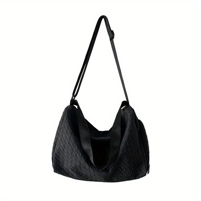 Houndstooth Pattern Hobo Bag Large Capacity Crossbody Bag