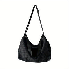 Houndstooth Pattern Hobo Bag Large Capacity Crossbody Bag