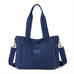 Canvas Crossbody Tote Bag Versatile Handbag & Purse