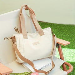 Canvas Crossbody Tote Bag Versatile Handbag & Purse