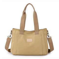 Canvas Crossbody Tote Bag Versatile Handbag & Purse