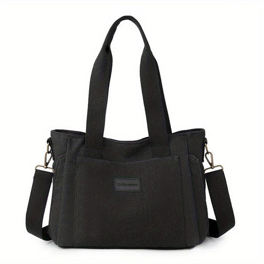 Canvas Crossbody Tote Bag Versatile Handbag & Purse