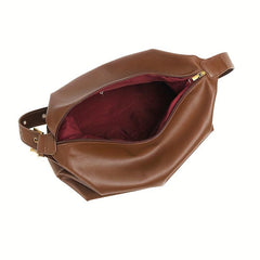 Solid Casual Bag Large Capacity Zipper Bag Lightweight Shoulder Bag