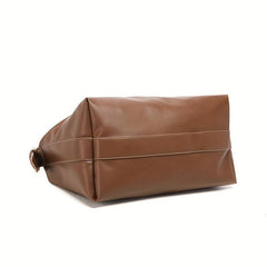 Solid Casual Bag Large Capacity Zipper Bag Lightweight Shoulder Bag