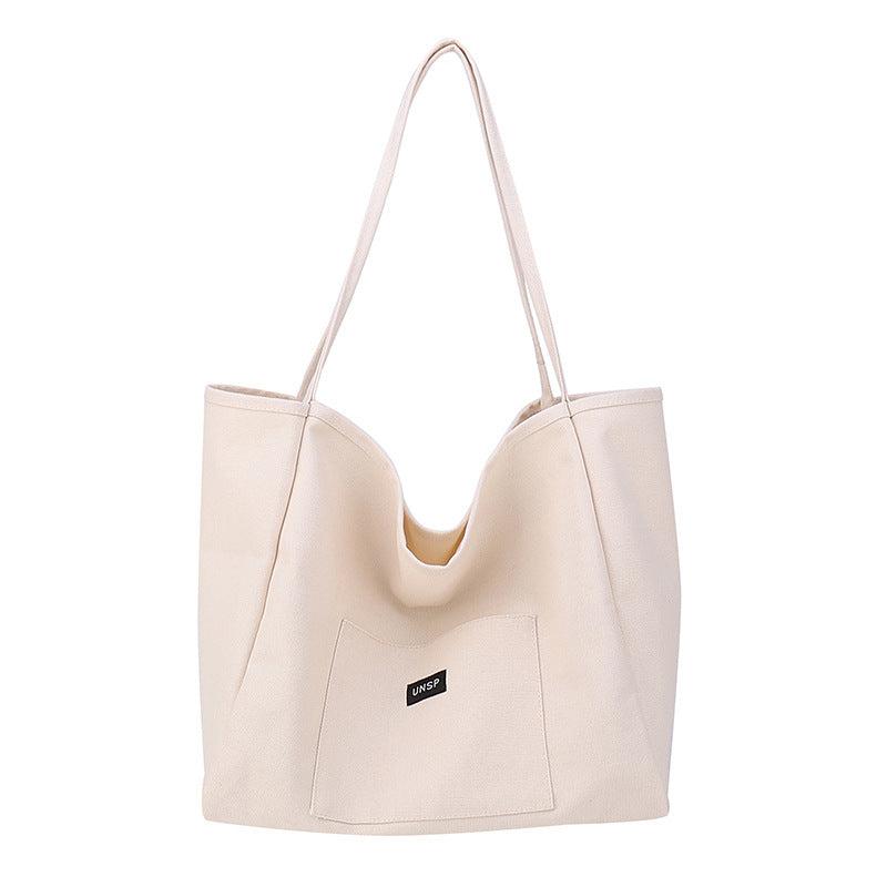 Minimalist Shoulder Tote Bag Solid Storage Bag All Match Bag