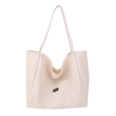 Minimalist Shoulder Tote Bag Solid Storage Bag All Match Bag