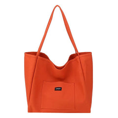 Minimalist Shoulder Tote Bag Solid Storage Bag All Match Bag