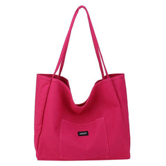 Minimalist Shoulder Tote Bag Solid Storage Bag All Match Bag