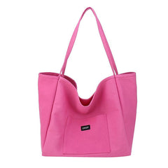 Minimalist Shoulder Tote Bag Solid Storage Bag All Match Bag
