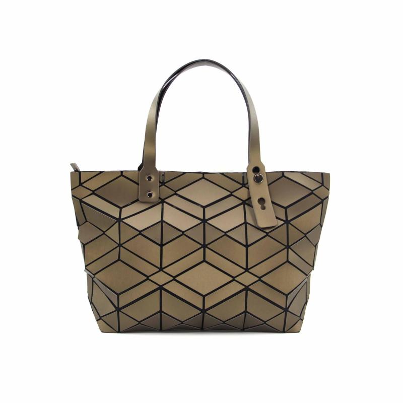 Foldable Geometric Argyle Tote Bag Large Capacity Handbag