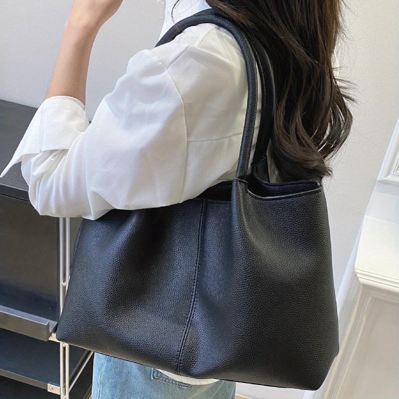 Magnet Shoulder Bag Large Capacity Durable Shopping Handbag