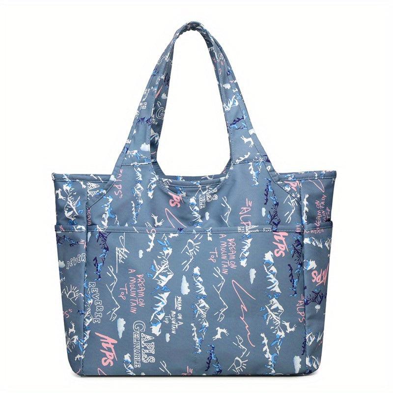 Graffiti Pattern Tote Bag Large Capacity Shopping Bag