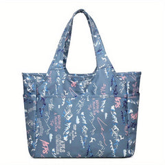 Graffiti Pattern Tote Bag Large Capacity Shopping Bag