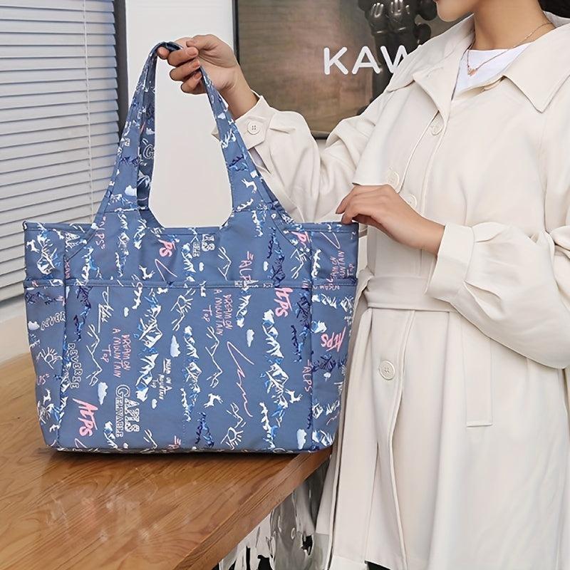 Graffiti Pattern Tote Bag Large Capacity Shopping Bag
