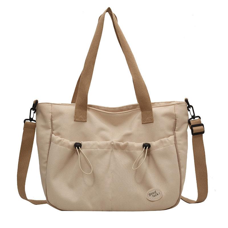 Minimalist Classic Tote Shoulder Bag All Match Storage Bag For Office & School
