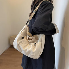 Minimalist Classic Tote Shoulder Bag All Match Storage Bag For Office & School