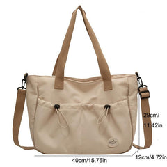 Minimalist Classic Tote Shoulder Bag All Match Storage Bag For Office & School