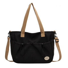 Minimalist Classic Tote Shoulder Bag All Match Storage Bag For Office & School