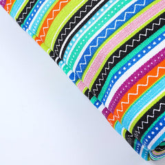Women's Striped Tote Bag Canvas Shoulder Bag Rope Handle