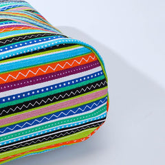 Women's Striped Tote Bag Canvas Shoulder Bag Rope Handle