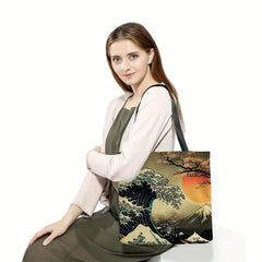 Myth Pattern Canvas Tote Bag Lightweight Shoulder Bag