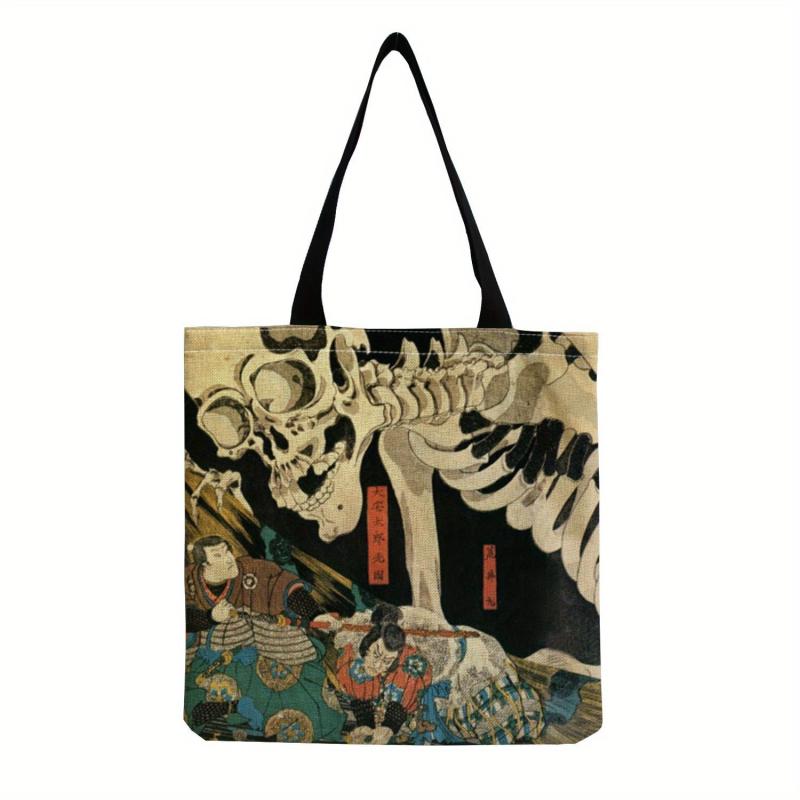 Myth Pattern Canvas Tote Bag Lightweight Shoulder Bag