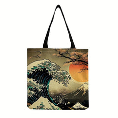 Myth Pattern Canvas Tote Bag Lightweight Shoulder Bag