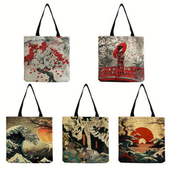 Myth Pattern Canvas Tote Bag Lightweight Shoulder Bag