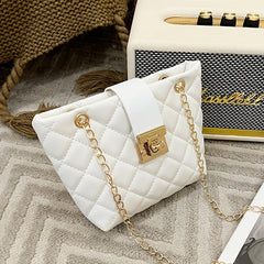 Fashionable Shoulder Bag Chain Faux Leather Purse For Work
