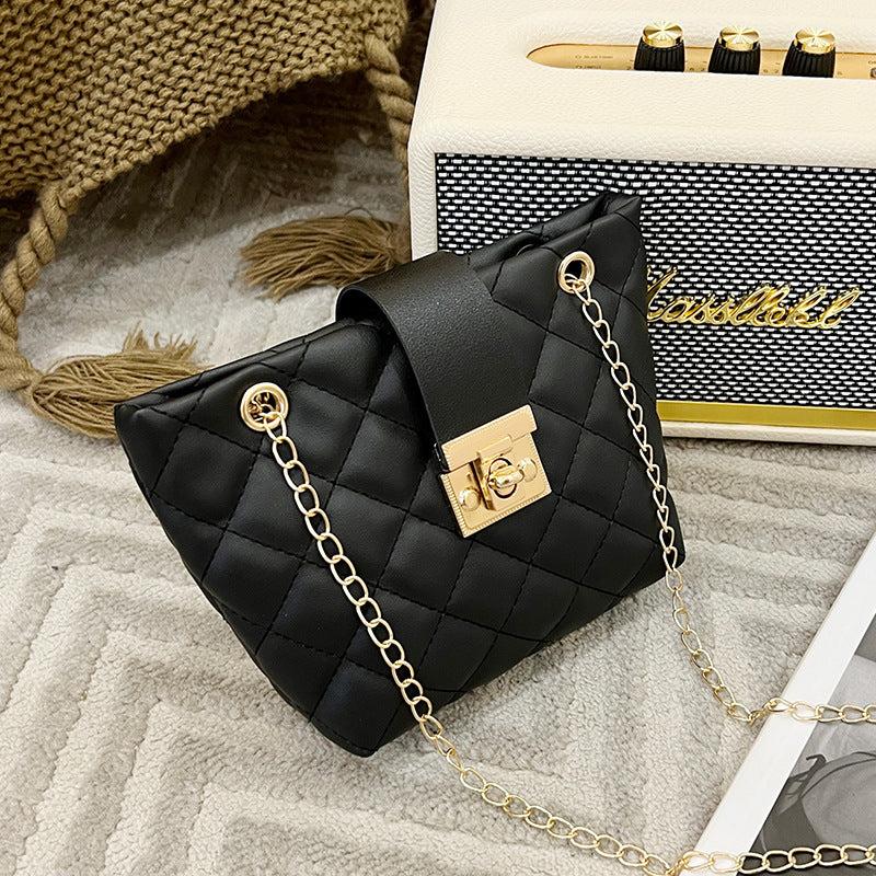 Fashionable Shoulder Bag Chain Faux Leather Purse For Work