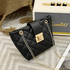 Fashionable Shoulder Bag Chain Faux Leather Purse For Work