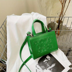 Minimalist Embossed Shoulder Bag for Women
