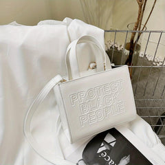 Minimalist Embossed Shoulder Bag for Women