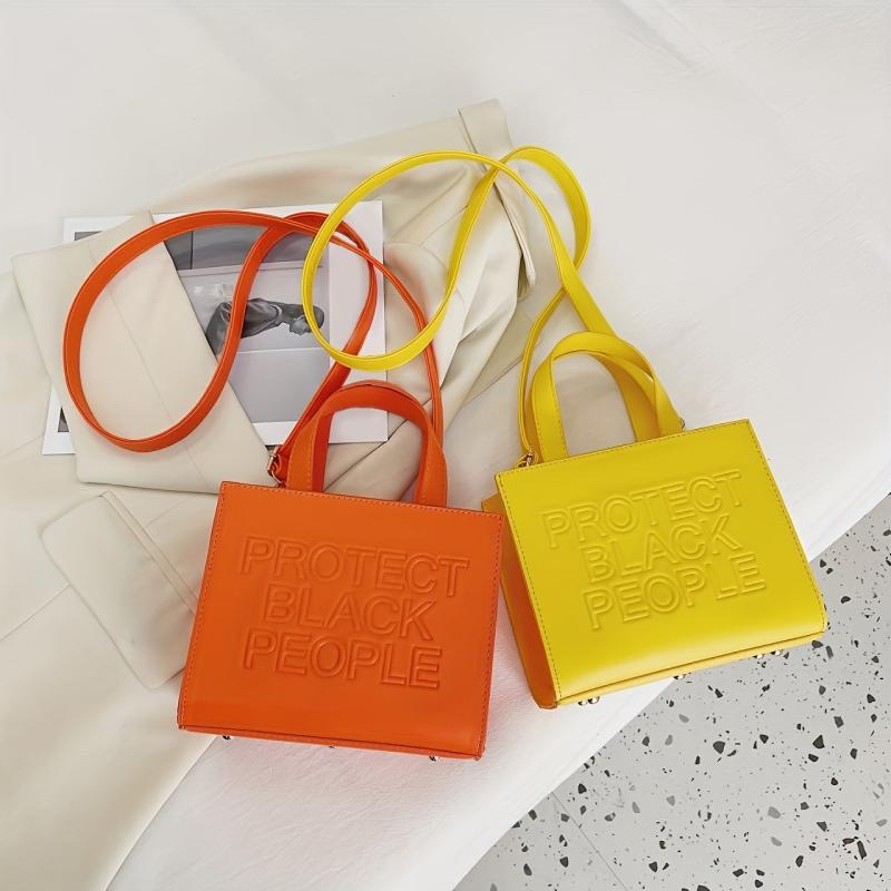Minimalist Embossed Shoulder Bag for Women