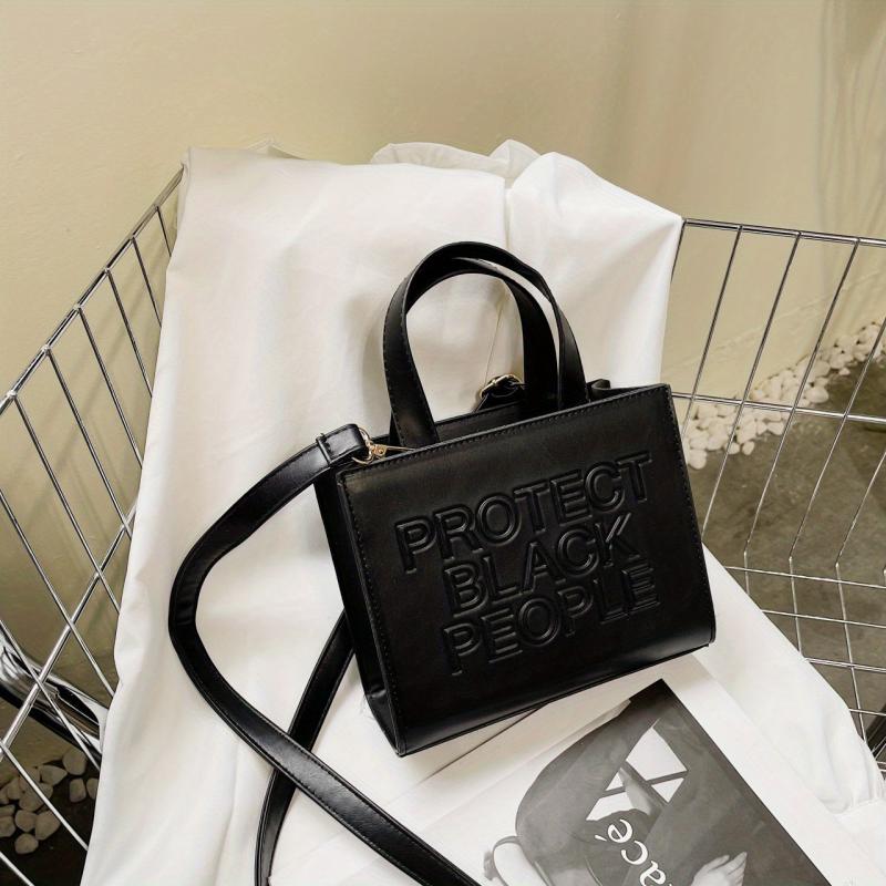 Minimalist Embossed Shoulder Bag for Women