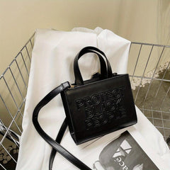 Minimalist Embossed Shoulder Bag for Women